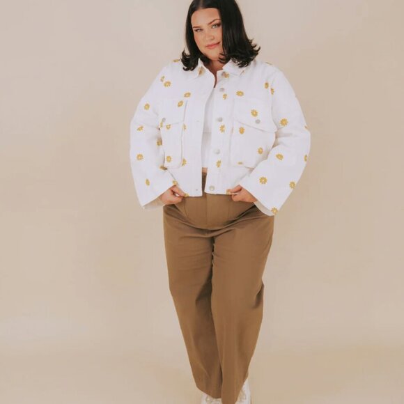 Davi & Dani Learn to Fly Denim Jacket - NWT! - Picture 5 of 9